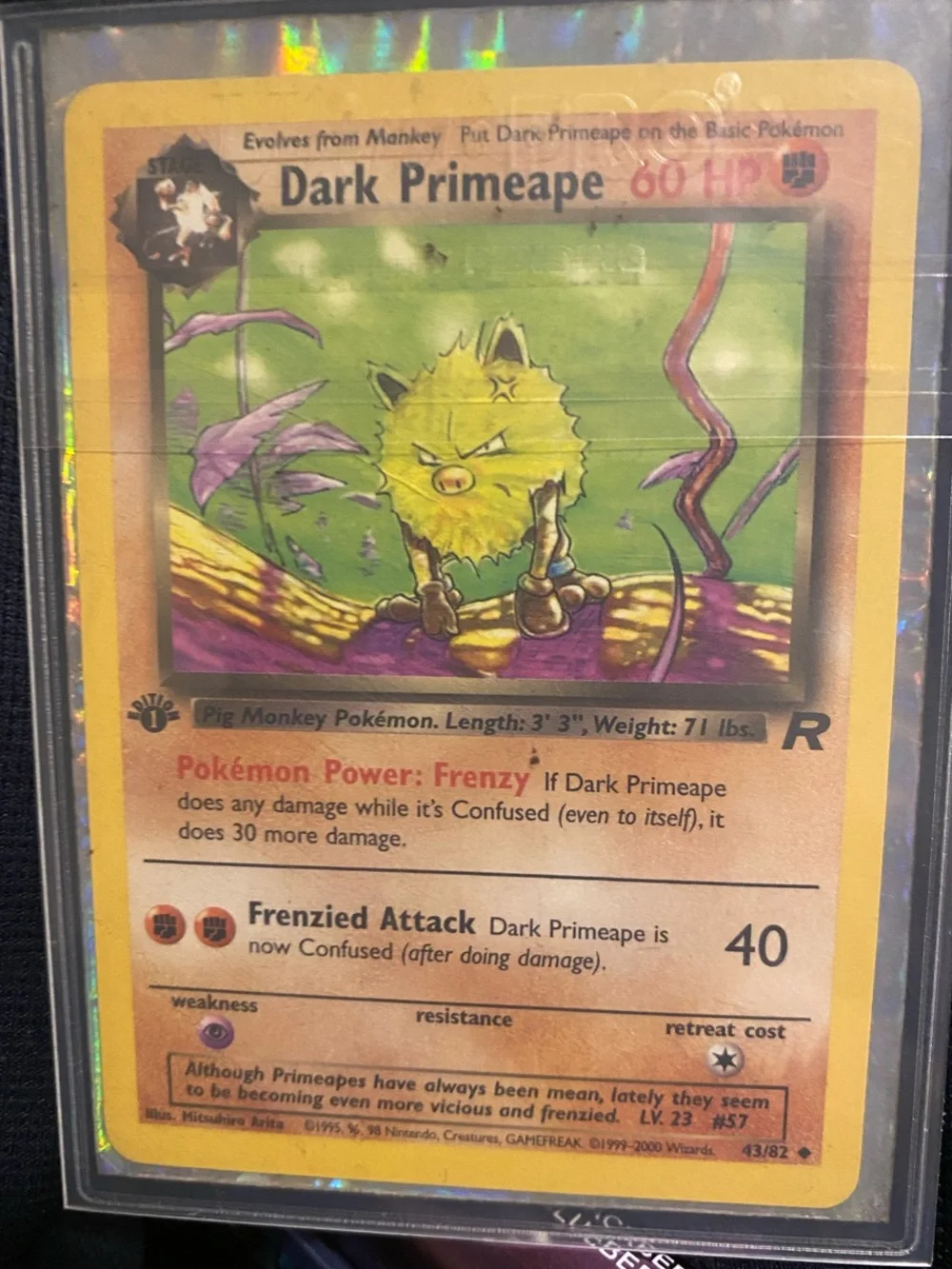 Pokemon TCG Team Rocket Edition Near mint Dark Primeape